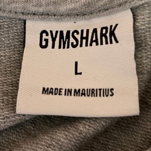 Gymshark Womens Grey Crew Neck Raglan Long Sleeve Training Cropped Sweater Top L - Picture 3 of 4